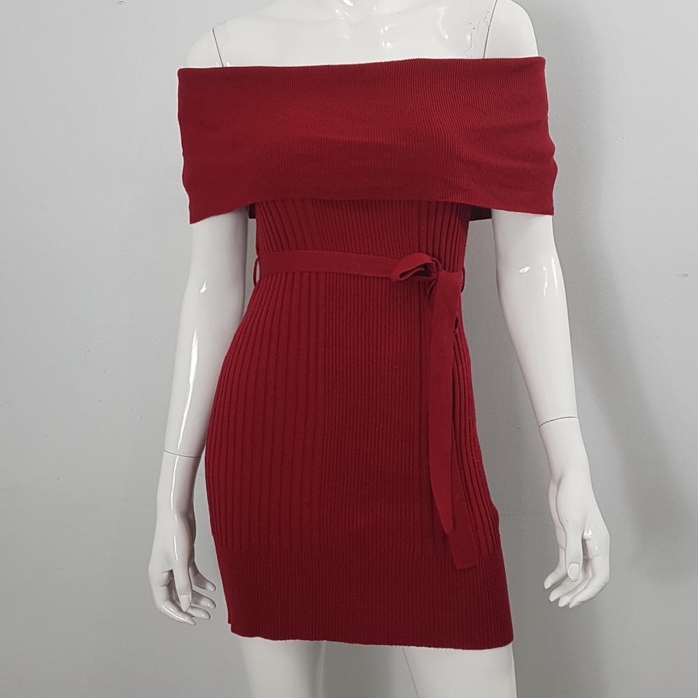 Pink Rose Premium Quality First Knit Dress Top S. (H)